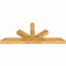 Ekena Millwork Saratoga Rough Sawn Timber Gable Bracket, Western Red Cedar, 60"W x 25"H x 4"D x 4"F, 10/12 Pitch GBW060X25X0404SAR00RWR - alternate 5